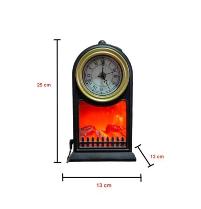 LED Artificial Clock Fireplace Lantern - Image 7