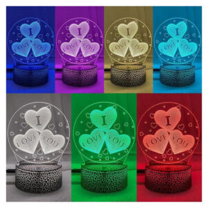 I Love You LED Night Table Rechargeable Light