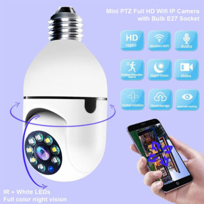 1080P Wifi Bulb Security CCTV Camera - Image 6