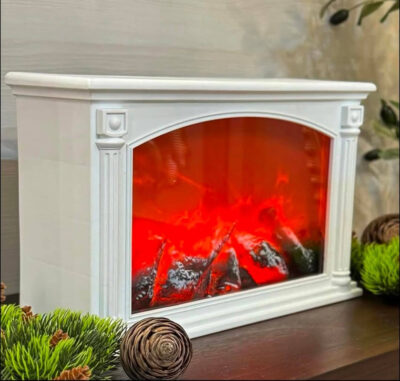 LED Vintage Fireplace Decor - Image 7