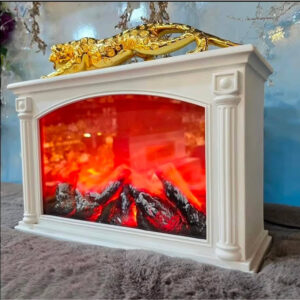 LED Vintage Fireplace Decor