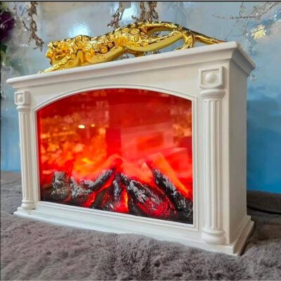 LED Vintage Fireplace Decor - Image 2