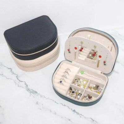 Curved Portable Travel Jewelry Box - Image 9