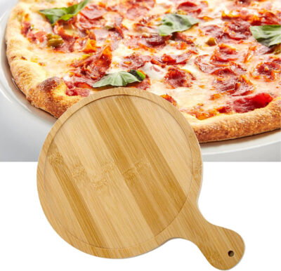 Round Wooden Pizza and Chopping Board - Image 5