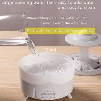 350ML Mushroom Raindrop Aromatherapy Humidifier - Image 5