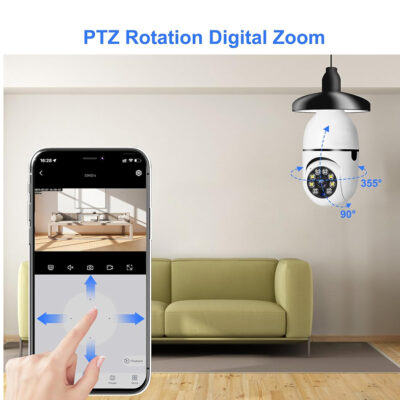 1080P Wifi Bulb Security CCTV Camera - Image 9