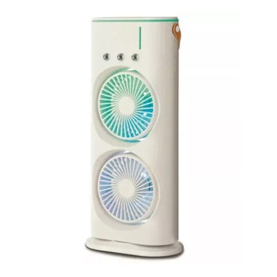 Double Ended LED Cooling Rechargeable Fan - Image 3