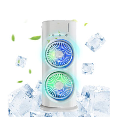 Double Ended LED Cooling Rechargeable Fan - Image 8