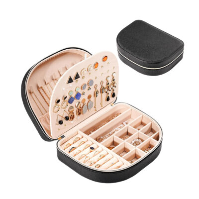 Curved Portable Travel Jewelry Box