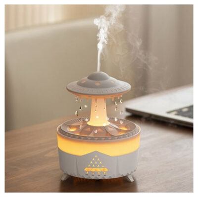 350ML Mushroom Raindrop Aromatherapy Humidifier - Image 9