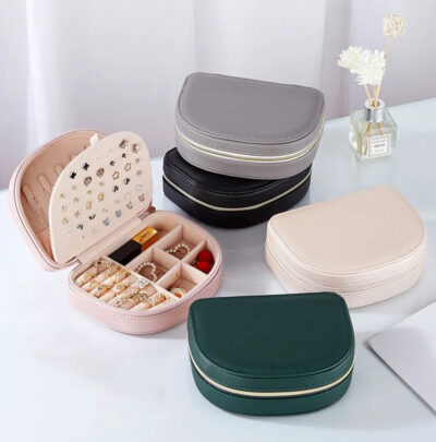 Curved Portable Travel Jewelry Box - Image 7