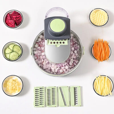 Multifunctional Safe Round Vegetable Cutter - Image 3