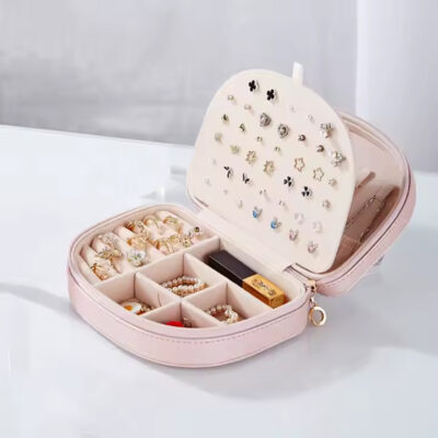 Curved Portable Travel Jewelry Box - Image 8