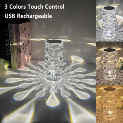 Diamond Crystal Rechargeable LED Table Light - Image 9