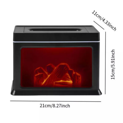 300ml LED Fireplace Humidifier Decor - Image 8