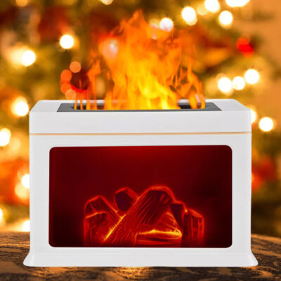 300ml LED Fireplace Humidifier Decor - Image 7