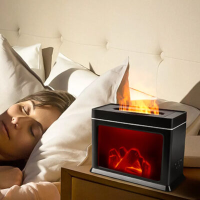 300ml LED Fireplace Humidifier Decor - Image 6