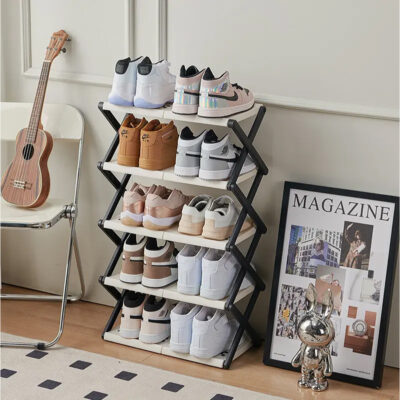 Five Layer Foldable Shoe Rack - Image 5