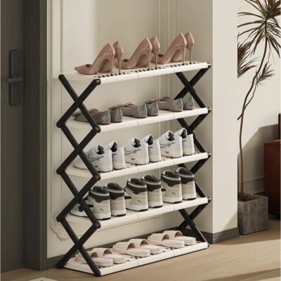 Five Layer Foldable Shoe Rack - Image 6