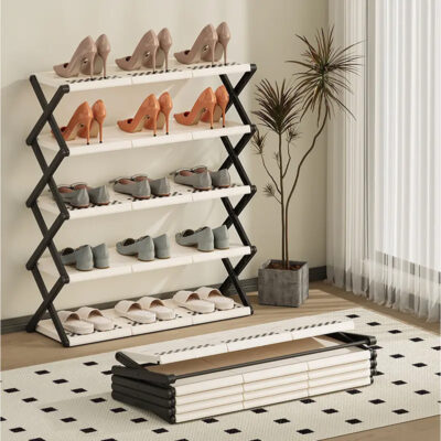 Five Layer Foldable Shoe Rack - Image 7