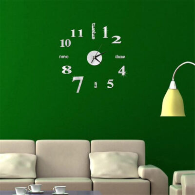 Frameless DIY Cross Words Clock Decor - Image 2