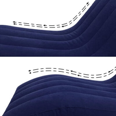 S Shaped Inflatable Sofa with Pump - Image 10