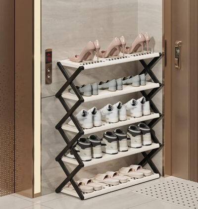 Five Layer Foldable Shoe Rack - Image 9