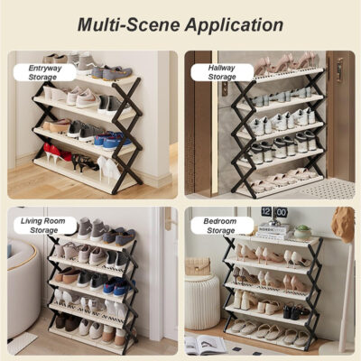 Five Layer Foldable Shoe Rack - Image 3