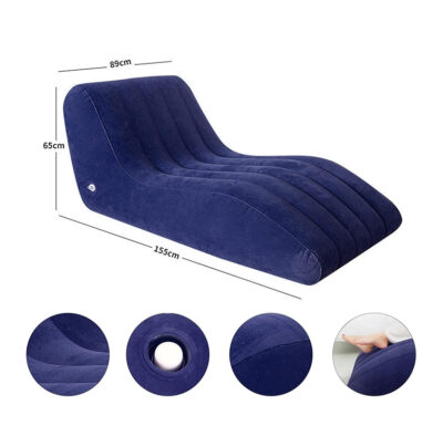 S Shaped Inflatable Sofa with Pump - Image 2