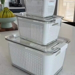 Fruit Storage Basket with Strainer