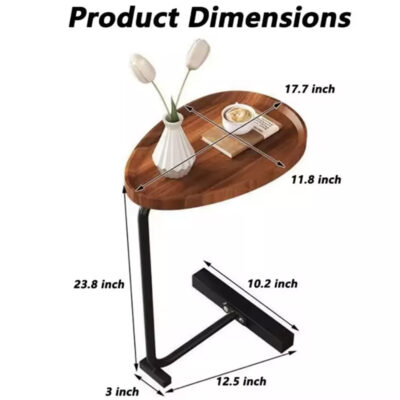 Oval Bedside Coffee Table - Image 3