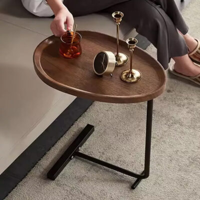 Oval Bedside Coffee Table - Image 2