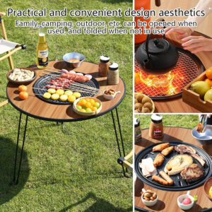 Foldable Barbecue Grill Table