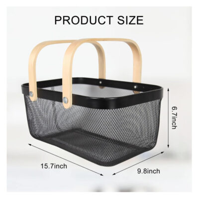 Handheld Mesh Rectangle Basket - Image 4