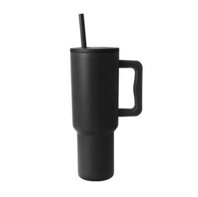 120ml Insulated Stainless Travel Tumbler with Straw - Image 8