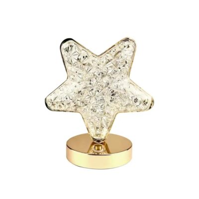 Cordless Crystal Star Lamp With Touch Sensor