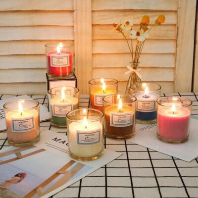 Scented Soy Waxed Candle Short