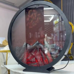 Round LED Flame Lamp Decor