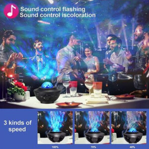 Star Projector Lamp with Wireless Speaker and Bluetooth