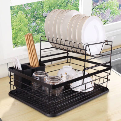 2 Floor Iron Dish Drainer Rack - Image 7