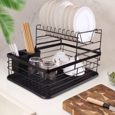 2 Floor Iron Dish Drainer Rack - Image 5