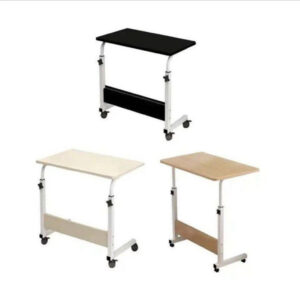 60cm Laptop Table With Wheels Black