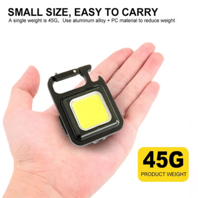 Rechargeable Pocket Keychain Mini Flashlight Bottle Opener - Image 6
