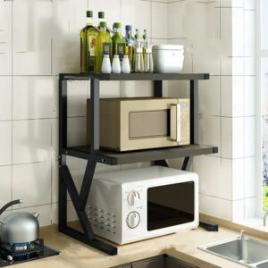 3 Tier Microwave Oven Rack With Shelf