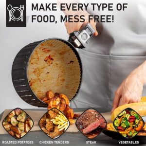 100pcs Non-Stick Air fryer Paper liners