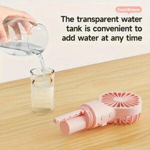 Mini Rechargeable Handheld Mist Spray Fan