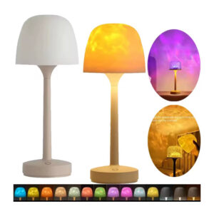 LED Footed Ripple Table Lamp