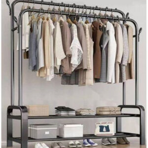 Double Clothes Hanging Rack with Double Base 48KG