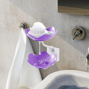Double Flower Shape Soap Dish