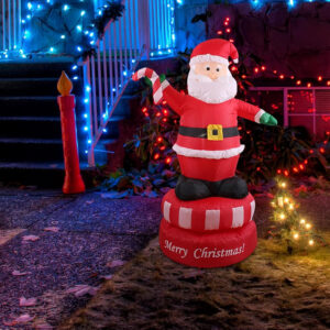 7ft Inflatable Outdoor Rotating Santa Claus 2.1m
